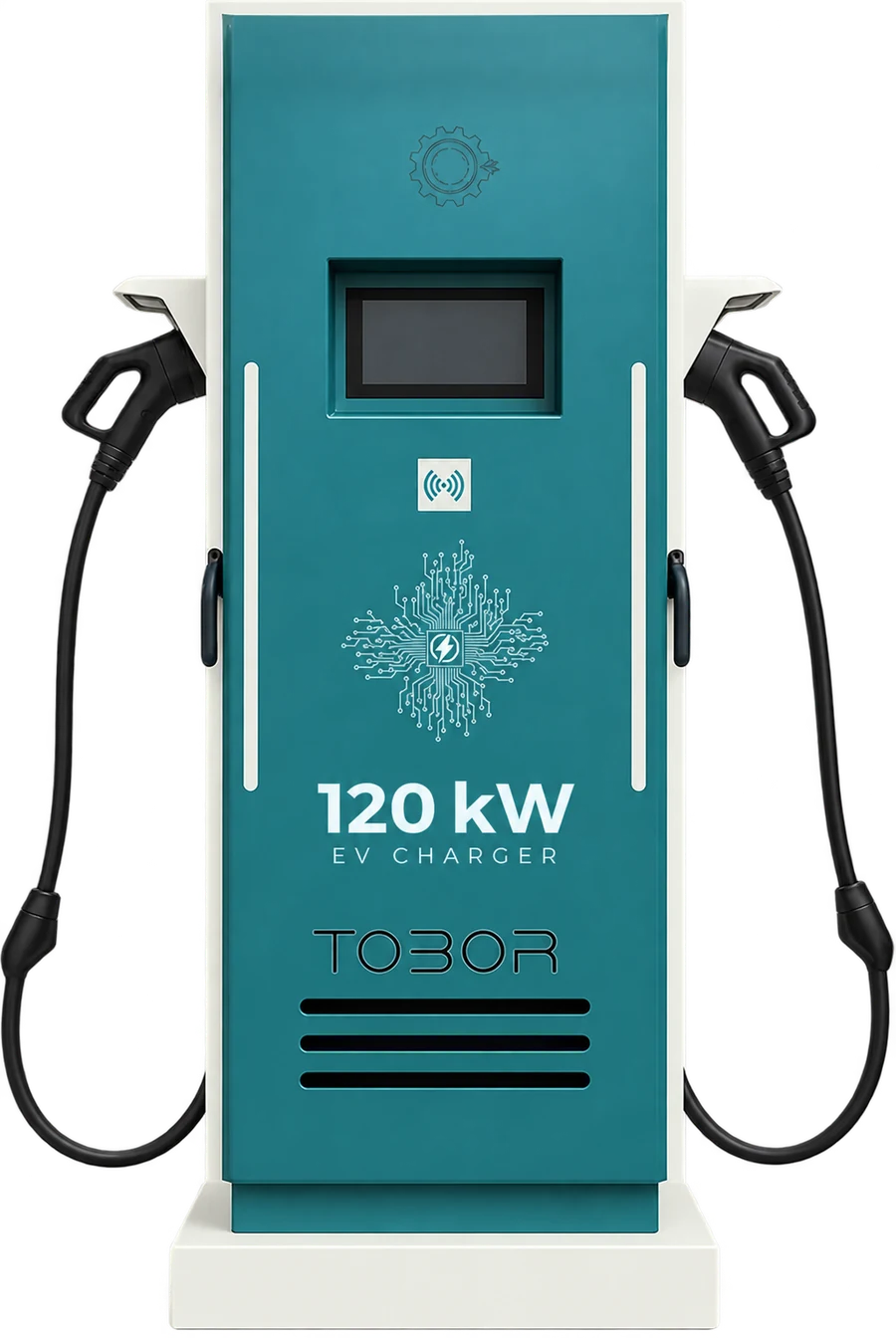 TOBOR 120 kW DC charger — representative enclosure